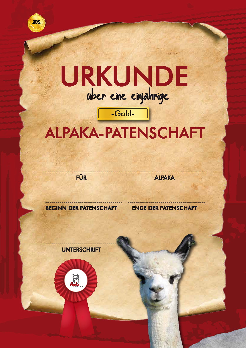 Urkunde Gold